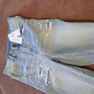 An American eagle blue washed jeans size 2